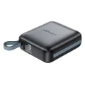 Външна батерия – Acefast (M23-10000) – с 2 вградени кабела, USB-C порт, 10000mAh, 22.5W, двупосочно бързо зареждане, LED – Сив