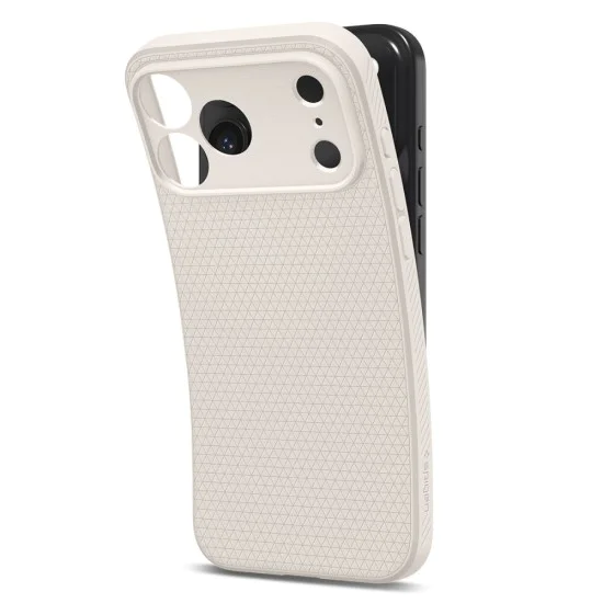 Калъф за iPhone 17 Pro - Spigen - Liquid Air - Natural Titanium