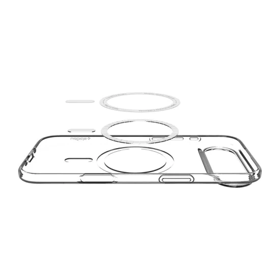 Калъф за iPhone 17 Air - Spigen - Liquid Crystal MagSafe - Прозрачен / Бял