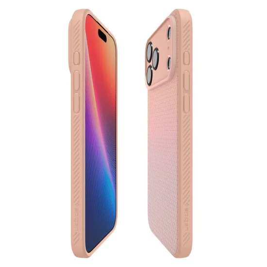 Калъф за iPhone 17 Pro Max - Spigen - Liquid Air - Розов Титан