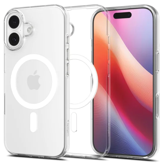 Калъф за iPhone 17 - Spigen - Liquid Crystal MagSafe - Прозрачен / Бял