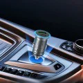 Зарядно за кола (B15) - Acefast - бързо зареждане, USB, Type-C, 65W, алуминиева сплав - Метално сиво