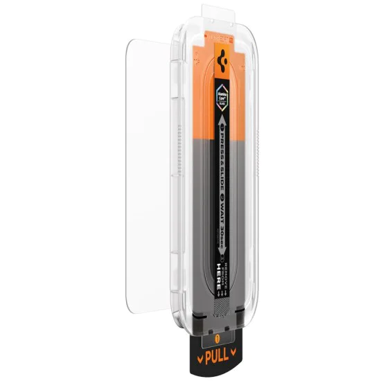 Протектор за FIT Pro - Spigen - Glas.tR EZ - iPhone 16 Pro / iPhone 17 / iPhone 17 Pro