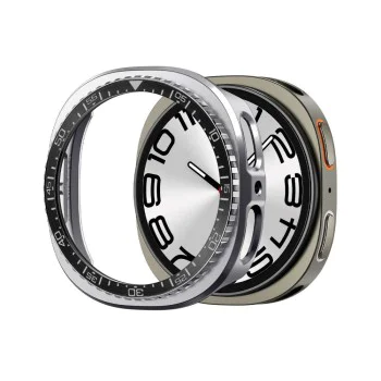 Протектор за Samsung Galaxy Watch8 44mm, неръждаема стомана - Spigen - Bezel Tune Pro Diver - Черен