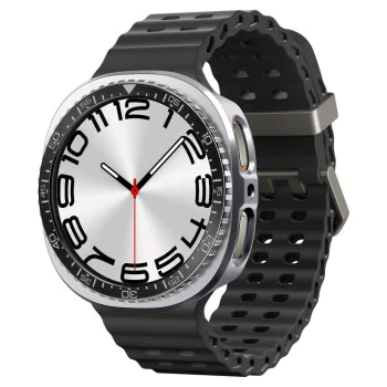 Протектор за Samsung Galaxy Watch8 44mm, неръждаема стомана - Spigen - Bezel Tune Pro Diver - Черен