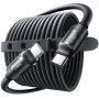 Кабел за данни L115 (YL0125040001) - Lisen - Type-C към Type-C, 100W, 480Mbps, силиконов, 3м - Черно
