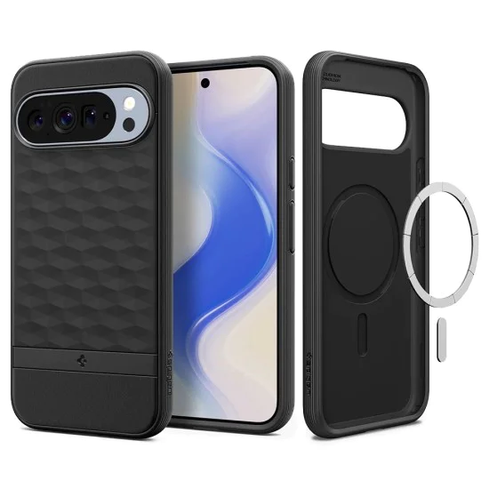 Калъф за Google Pixel 10 Pro XL - Spigen - Caseology Parallax MagSafe - Матирано Черен