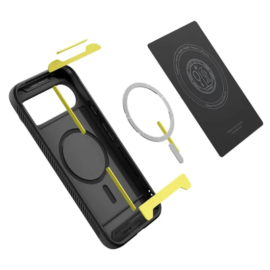 Калъф за Google Pixel 10 Pro XL - Spigen - Rugged Armor MagSafe - Матирано Черен