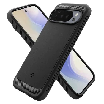 Калъф за Google Pixel 10 Pro XL - Spigen - Rugged Armor MagSafe - Матирано Черен