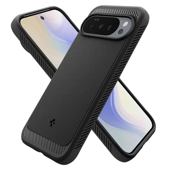 Калъф за Google Pixel 10 Pro XL - Spigen - Rugged Armor MagSafe - Матирано Черен