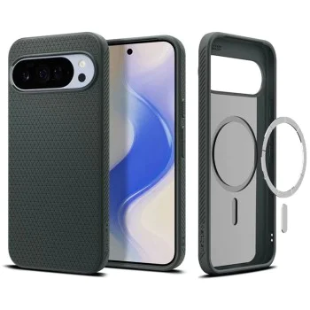 Калъф за Google Pixel 10 Pro XL - Spigen - Liquid Air MagSafe - Зелен