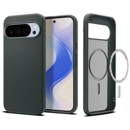 Калъф за Google Pixel 10 Pro XL - Spigen - Liquid Air MagSafe - Зелен