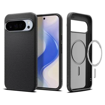 Калъф за Google Pixel 10 Pro XL - Spigen - Liquid Air MagSafe - Матирано Черен