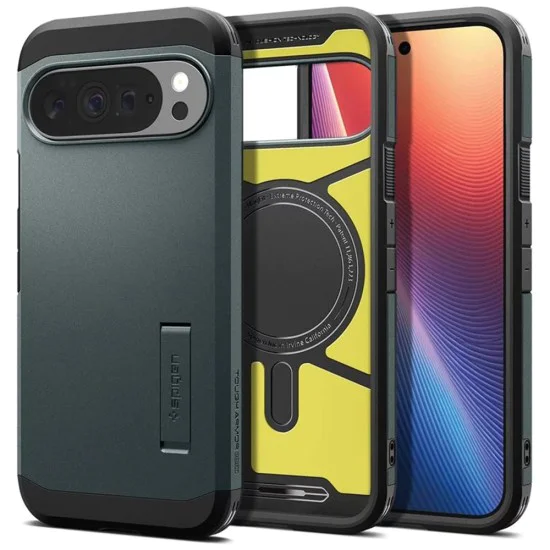 Калъф за Google Pixel 10 Pro XL - Spigen - Tough Armor MagSafe - Зелен