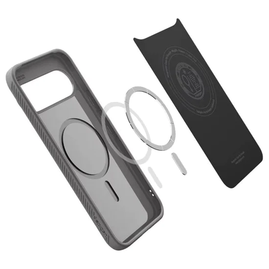 Калъф за Google Pixel 10 Pro XL - Spigen - Liquid Air MagSafe - Мраморно Сив