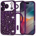 Калъф за iPhone 17 Pro Max - Techsuit - Luxury Glitter MagSafe - Тъмно Лилав