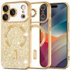 Калъф за iPhone 17 Pro Max - Techsuit - Luxury Glitter MagSafe - Златист