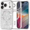 Калъф за iPhone 17 Pro Max - Techsuit - Luxury Glitter MagSafe - Сребрист