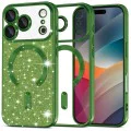 Калъф за iPhone 17 Pro - Techsuit - Luxury Glitter MagSafe - Тъмно Зелен