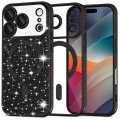 Калъф за iPhone 17 Pro - Techsuit - Luxury Glitter MagSafe - Черен