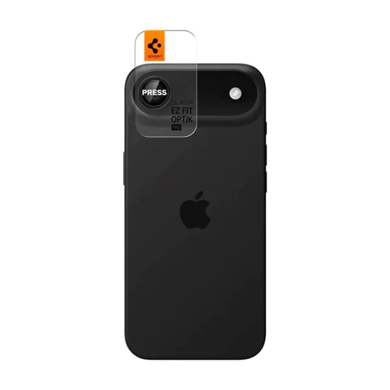 Калъф за iPhone 17 Air - Spigen - Optik.tR EZ Fit Pro Camera Glass (2 броя) - Черен