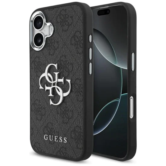 Калъф за iPhone 17 - Guess - Hardcase Big 4G Logo Classic Logo (GUHCP17SP4G4SMCK) - Черен