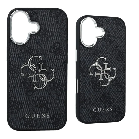 Калъф за iPhone 17 - Guess - Hardcase Big 4G Logo Classic Logo (GUHCP17SP4G4SMCK) - Черен