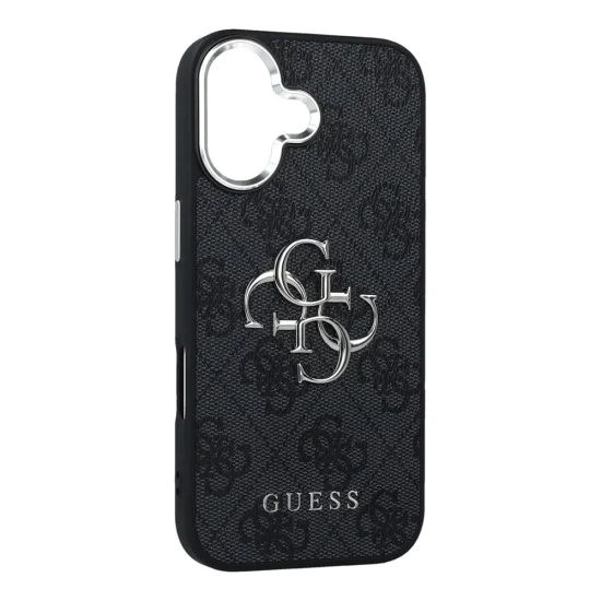 Калъф за iPhone 17 - Guess - Hardcase Big 4G Logo Classic Logo (GUHCP17SP4G4SMCK) - Черен