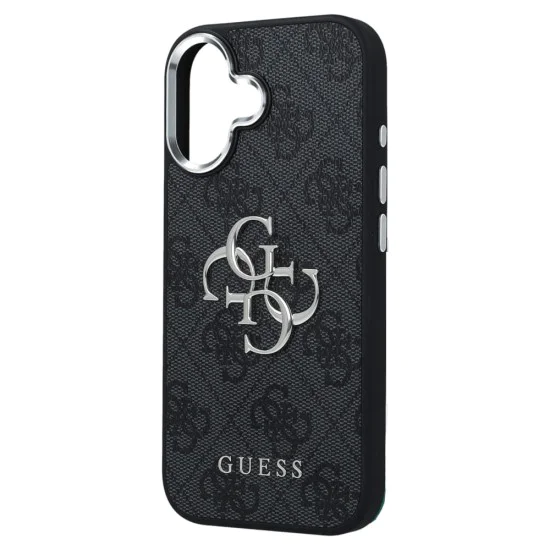 Калъф за iPhone 17 - Guess - Hardcase Big 4G Logo Classic Logo (GUHCP17SP4G4SMCK) - Черен