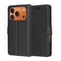 Калъф за iPhone 17 Pro Max - Techsuit - Leather Folio - Черен