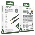 Аудио кабел (J10) - Acefast - 2x Jack 3.5мм (мъжки), найлонова оплетка, 1м - Черно