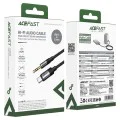 Аудио кабел (J11) - Acefast - Jack 3.5мм към Type-C, Hi-Fi звук, оплетен, 1м - Черно
