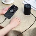 Аудио кабел (J11) - Acefast - Jack 3.5мм към Type-C, Hi-Fi звук, оплетен, 1м - Черно