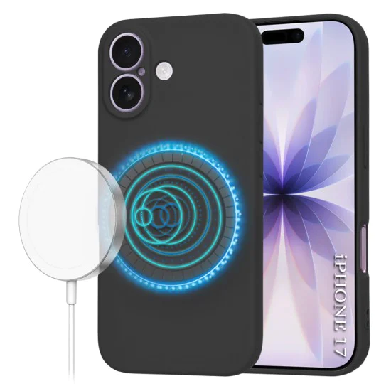 Калъф за iPhone 17 - SoftFlex MagSafe - черен