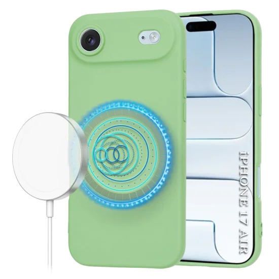 Калъф за iPhone 17 Air - SoftFlex MagSafe - Зелен