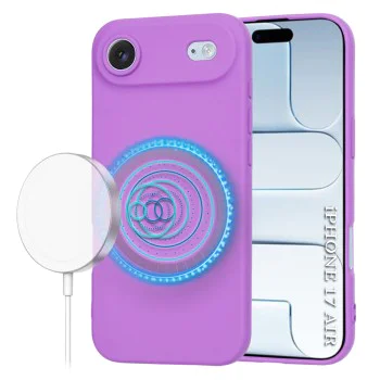 Калъф за iPhone 17 Air - SoftFlex MagSafe - лилав