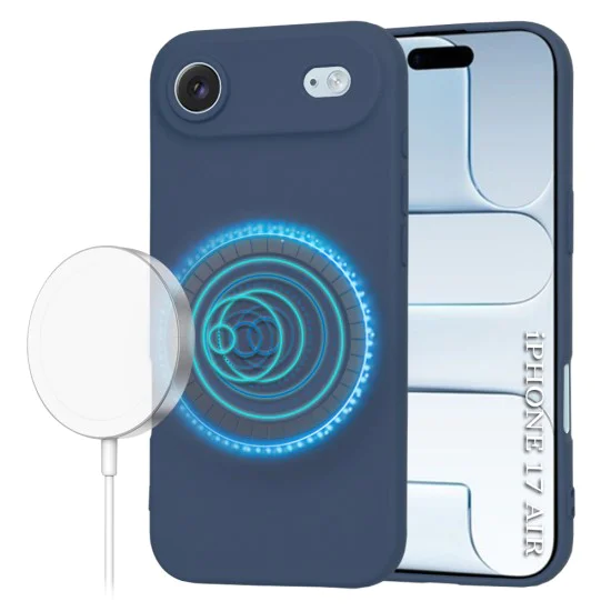 Калъф за iPhone 17 Air - SoftFlex MagSafe - Син