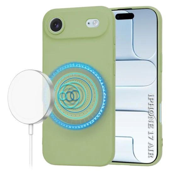 Калъф за iPhone 17 Air - SoftFlex MagSafe - Зелен