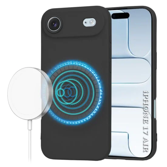 Калъф за iPhone 17 Air - SoftFlex MagSafe - черен