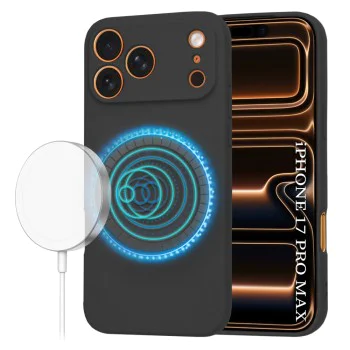 Калъф за iPhone 17 Pro Max - SoftFlex MagSafe - черен