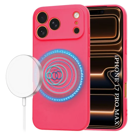 Калъф за iPhone 17 Pro Max - SoftFlex MagSafe - Розов