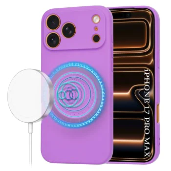 Калъф за iPhone 17 Pro Max - SoftFlex MagSafe - Лилав