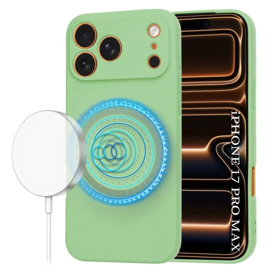 Калъф за iPhone 17 Pro Max - SoftFlex MagSafe - Зелен