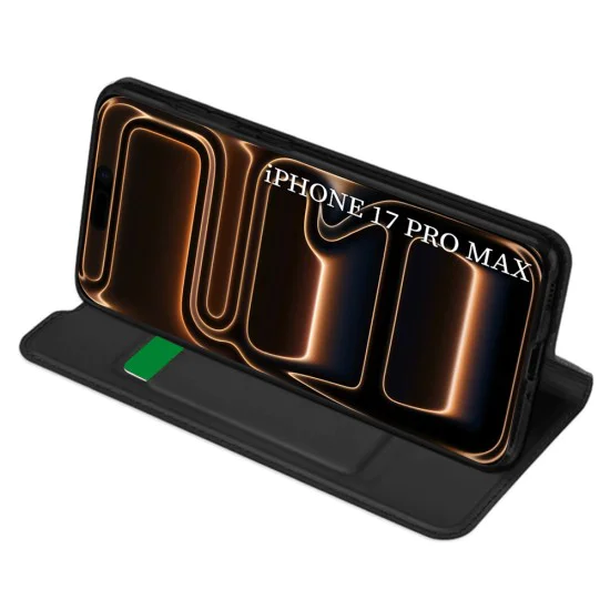 Калъф за iPhone 17 Pro Max - Techsuit - Magskin Book - Черен