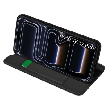 Калъф за iPhone 17 Pro - Techsuit - Magskin Book - Черен