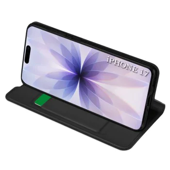Калъф за iPhone 17 - Techsuit - Magskin Book - Черен