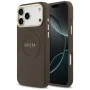 Калъф за iPhone 17 Pro Max - Guess - Peony Hot Stamp MagSafe (GUHMP17XPSAMSECW) - Кафяв