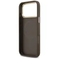 Калъф за iPhone 17 Pro Max - Guess - Peony Hot Stamp MagSafe (GUHMP17XPSAMSECW) - Кафяв