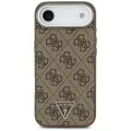 Калъф за iPhone 17 Air - Guess - Hardcase 4G Triangle Logo MagSafe (GUHMP17MP4TSRCMW) - Кафяв