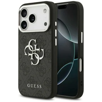 Калъф за iPhone 17 Pro Max - Guess - Hardcase Big 4G Classic Logo (GUHCP17XP4G4SMCK) - Черен